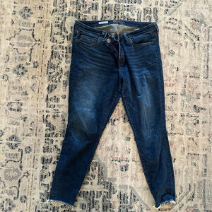 Women's KUT from the Kloth Blue Ankle Cropped Jeans Size 16
